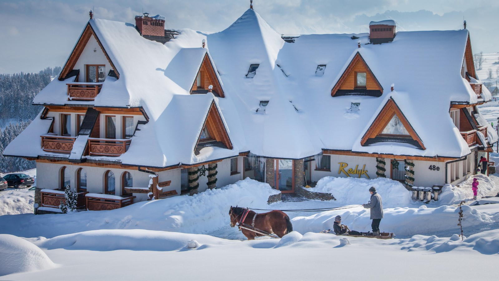 Hotel Redyk - restaurante con vista panorámica